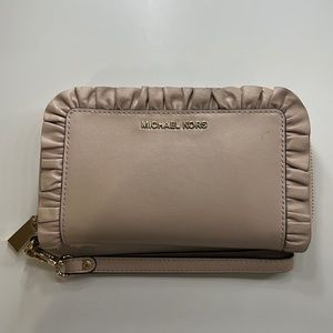 Pink Michael Kors Phone Wristlet